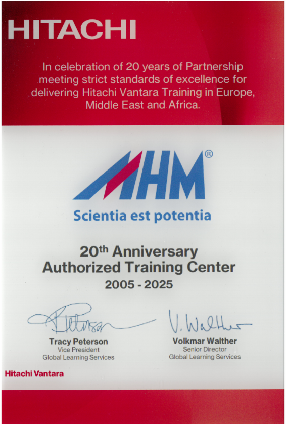 Certifikát Hitachi